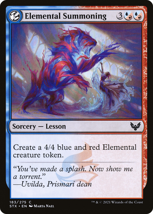 Elemental Summoning (STX-183) - common: (lesson) - Foil