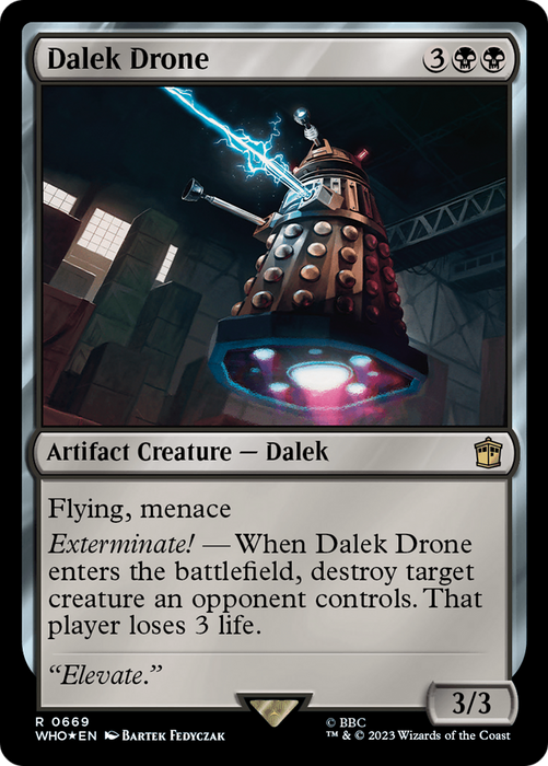 Dalek Drone (WHO-669) - rare - Foil