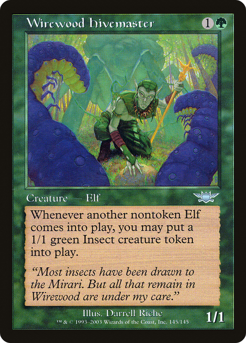 Wirewood Hivemaster (LGN-145) - uncommon - Foil