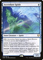 Ascendant Spirit (KHM-043) - rare: (snow) - Foil