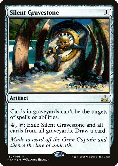 Silent Gravestone (PRE-182S) - rare - Foil