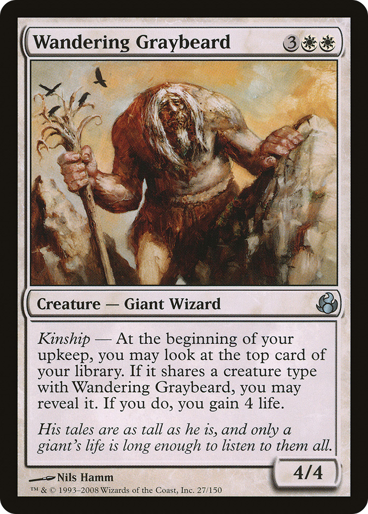 Wandering Graybeard (MOR-027) - uncommon - Foil