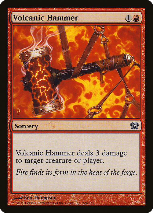 Volcanic Hammer (9ED-226★) - common - Foil