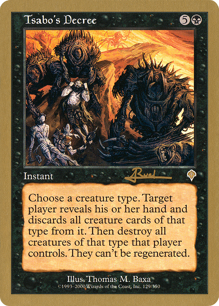 Tsabo's Decree (WCD-AR129) - rare