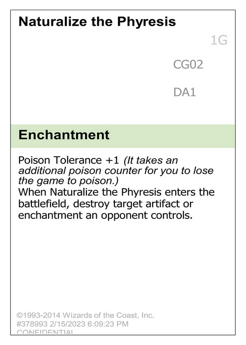 Naturalize the Phyresis (UNK-CG02A) - common