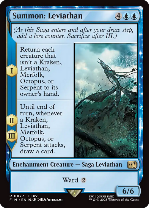 Summon: Leviathan (FIN-077) - rare: (enchantment) - Foil