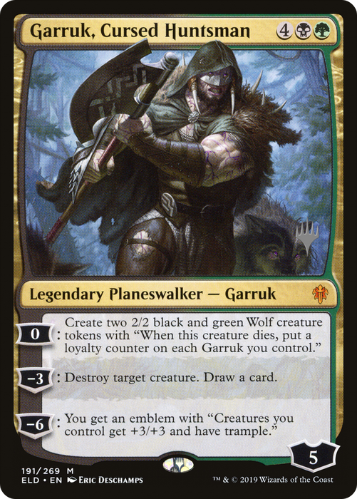 Garruk, Cursed Huntsman (PPELD-191P) - mythic