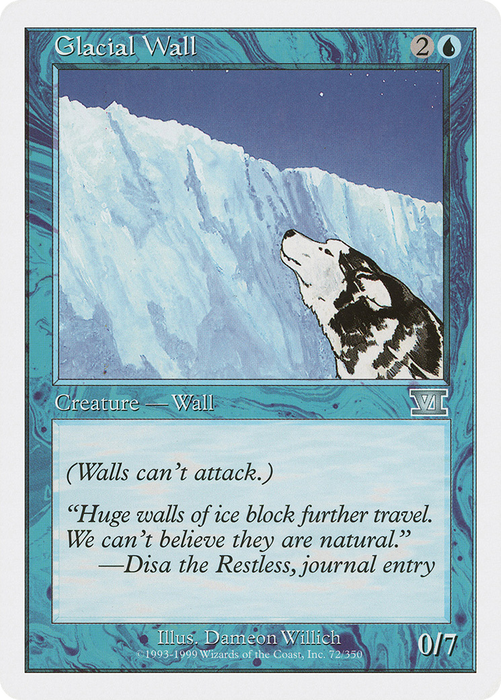 Glacial Wall (6ED-072) - uncommon