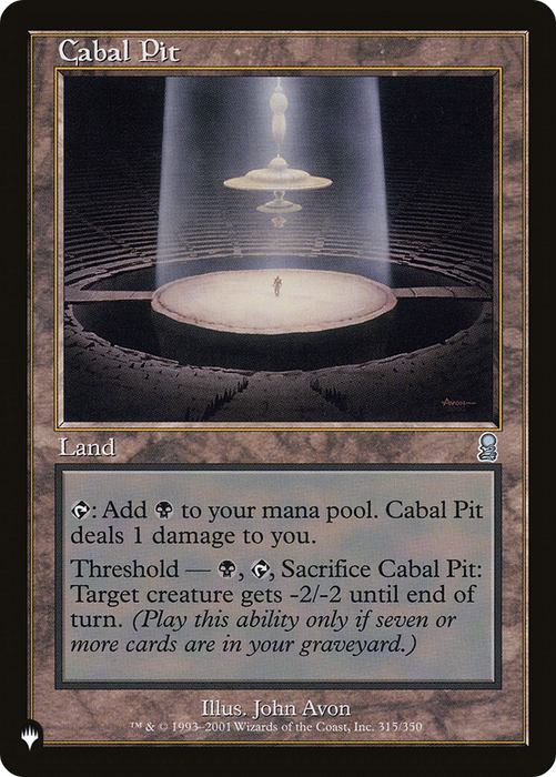 Cabal Pit (LIST-ODY-315) - uncommon