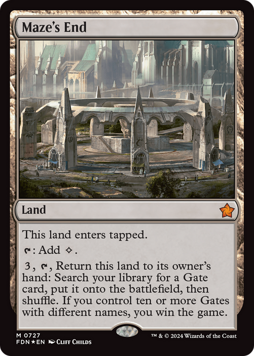 Maze's End (FDN-727) - mythic - Foil