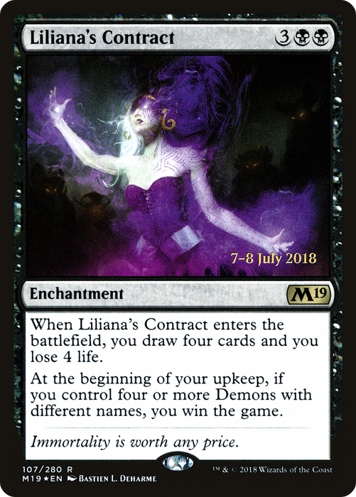 Liliana's Contract (PRE-107S) - rare - Foil