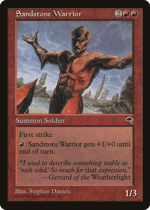Sandstone Warrior (TMP-199) - common
