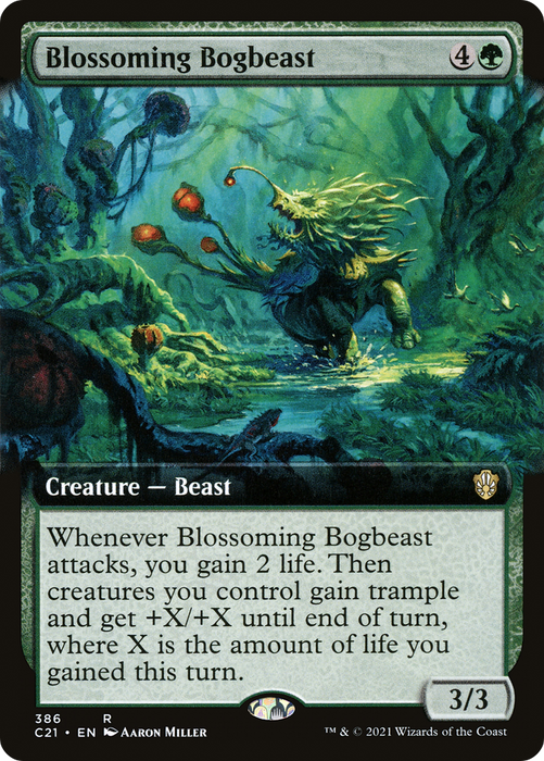 Blossoming Bogbeast (C21-386) - rare: (Extended Art)