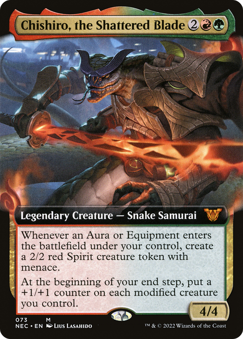 Chishiro, the Shattered Blade (NEC-073) - mythic: (Extended Art)