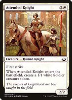 Attended Knight (MM3-001) - common - Foil