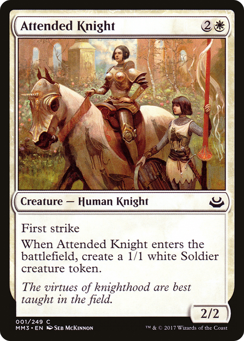 Attended Knight (MM3-001) - common