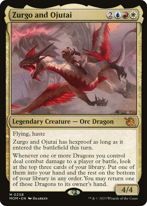 Zurgo and Ojutai (MOM-258) - mythic