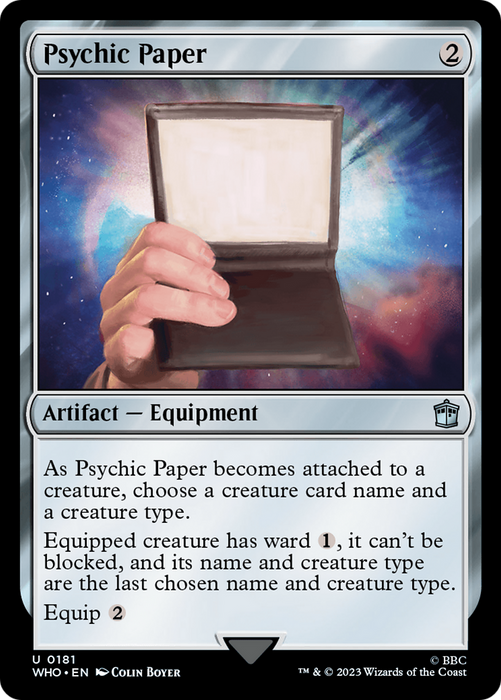 Psychic Paper (WHO-181) - uncommon