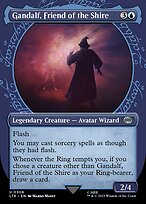 Gandalf, Friend of the Shire (LTR-308) - uncommon: (Showcase) (Borderless) - Foil