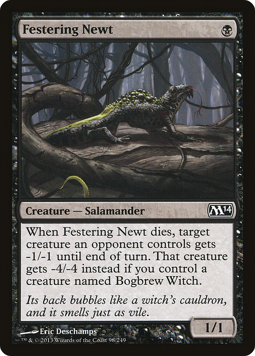 Festering Newt (M14-098) - common - Foil