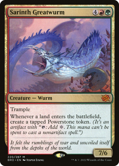 Sarinth Greatwurm (BRO-220) - mythic