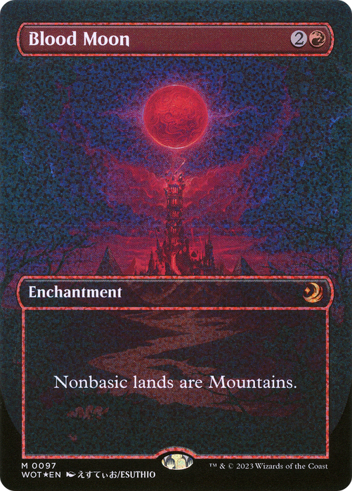 Blood Moon (WOT-097) - mythic (Borderless) - Foil