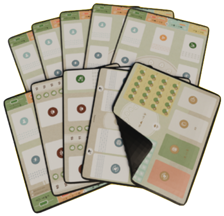 Earth: Ensemble de 10 Tapis de Plateaux de Jeux (anglais)