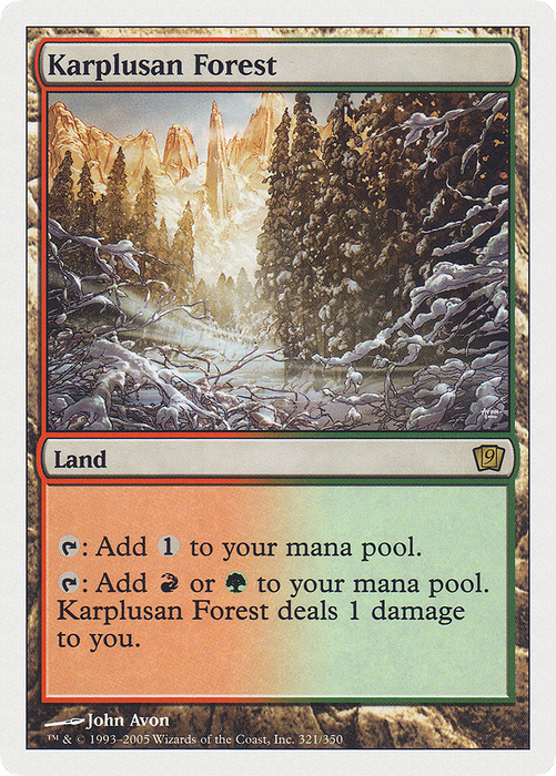 Karplusan Forest (9ED-321) - rare