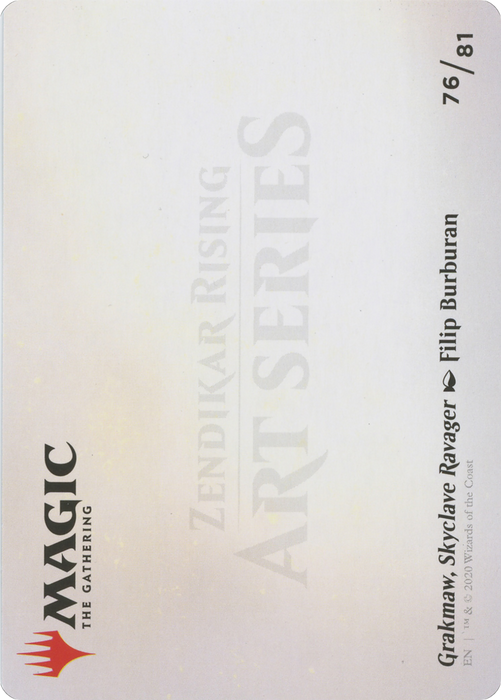 Grakmaw, Skyclave Ravager // Grakmaw, Skyclave Ravager (AZNR-076) - common (Borderless) - Foil