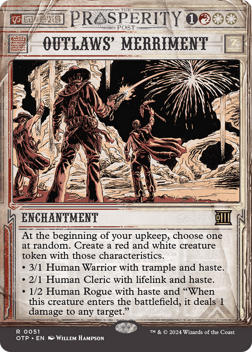 Outlaws' Merriment (OTP-051) - rare: (Showcase) (Borderless) - Foil
