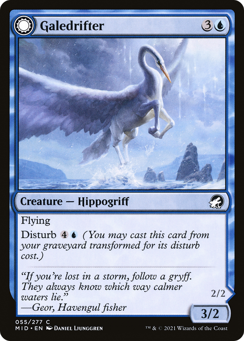 Galedrifter // Waildrifter (MID-055) - common: (Double Faced Transform) - Foil