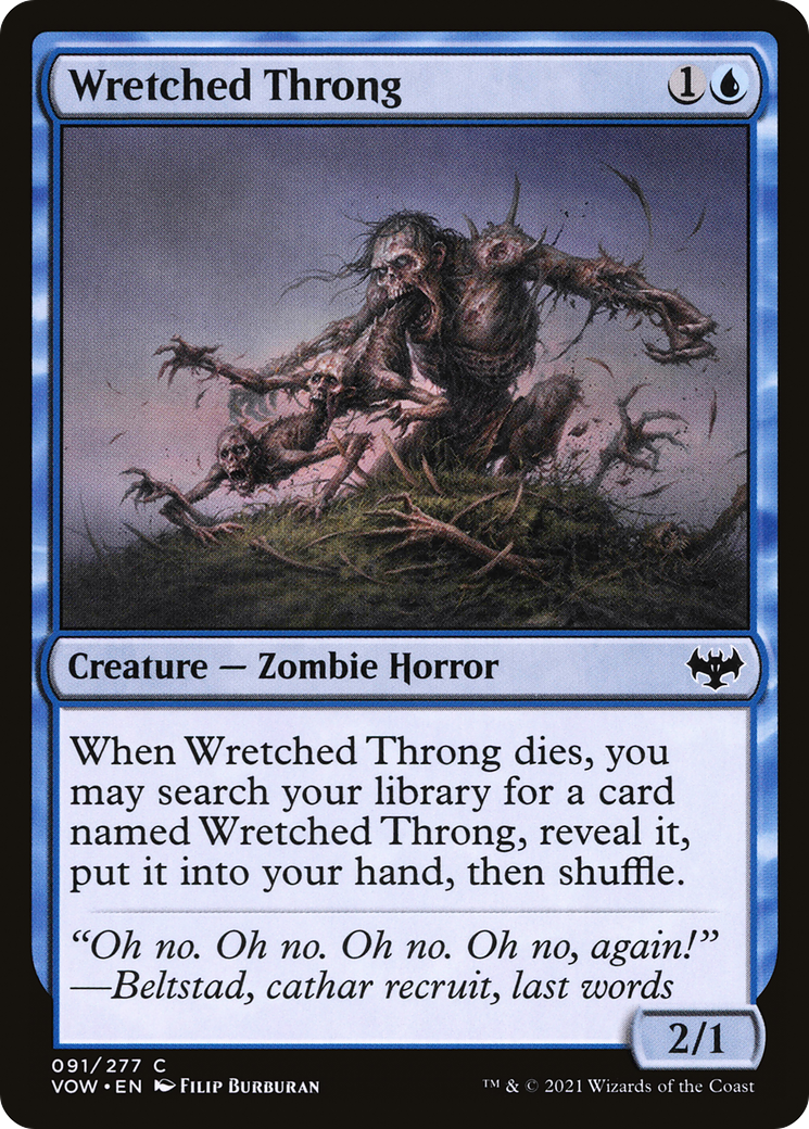 Wretched Throng (VOW-091) - common - Foil