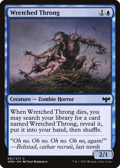 Wretched Throng (VOW-091) - common - Foil