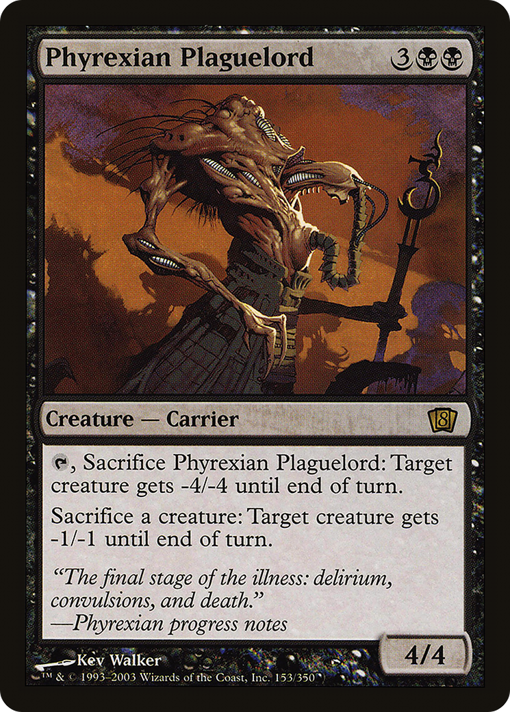 Phyrexian Plaguelord (8ED-153★) - rare - Foil
