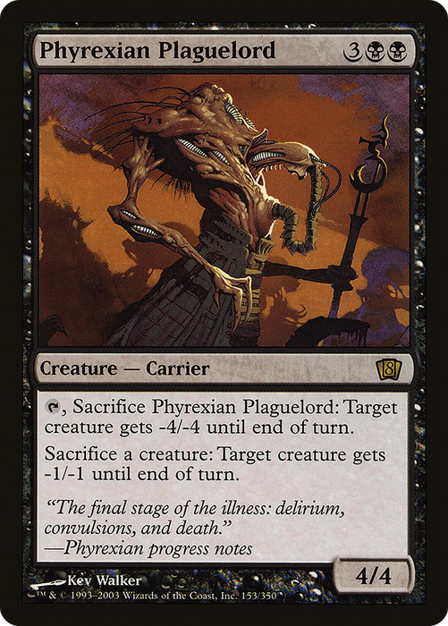 Phyrexian Plaguelord (8ED-153★) - rare - Foil
