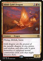 Adult Gold Dragon (PPAFR-216P) - rare - Foil