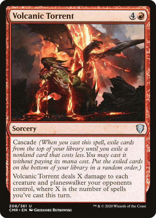 Volcanic Torrent (CMR-208) - uncommon - Foil