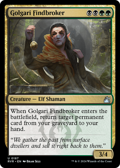 Golgari Findbroker (RVR-187) - uncommon