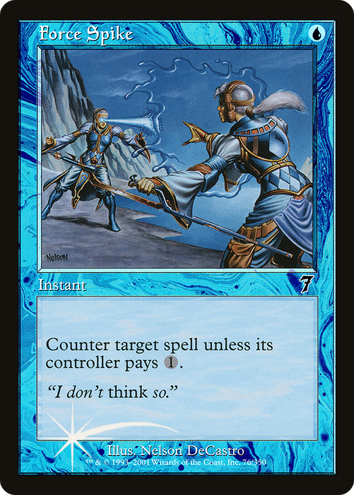 Force Spike (7ED-76★) - common - Foil