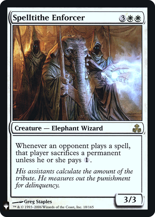 Spelltithe Enforcer (LIST-GPT-18) - rare - Foil