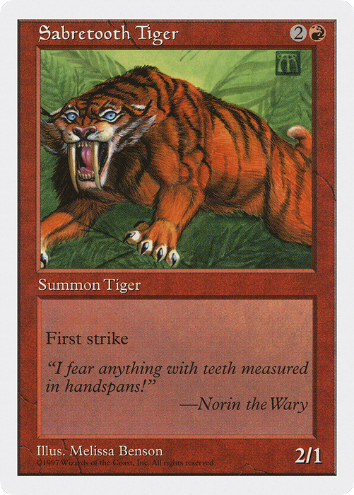 Sabretooth Tiger (5ED-264) - common