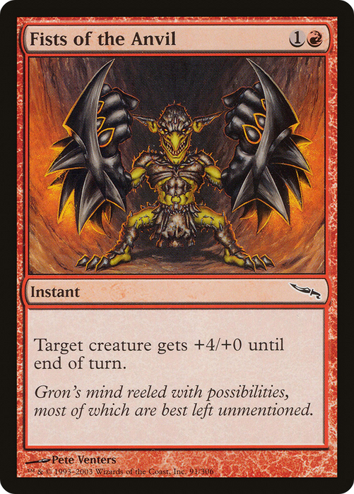 Fists of the Anvil (MRD-091) - common - Foil