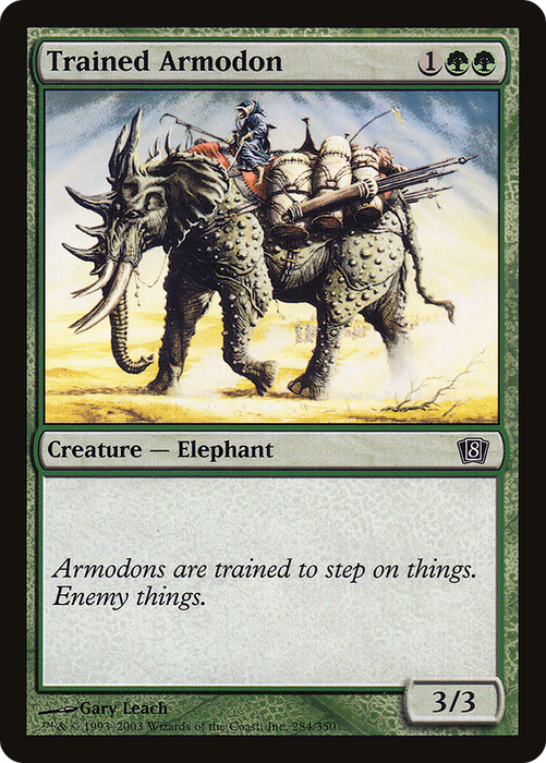 Trained Armodon (8ED-284★) - common - Foil