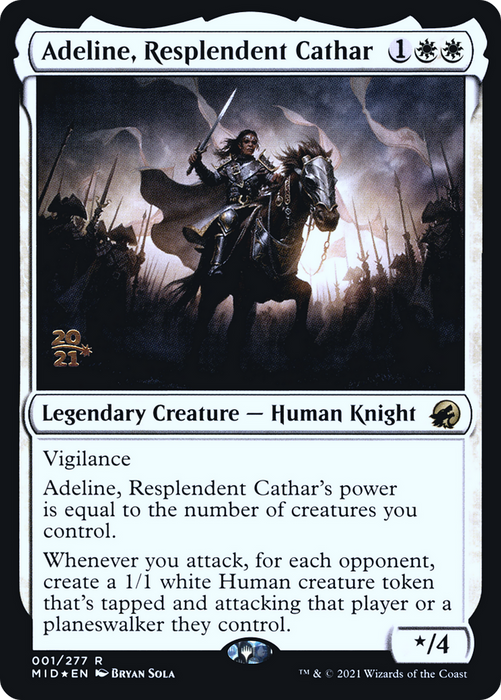 Adeline, Resplendent Cathar (PRE-01S) - rare - Foil