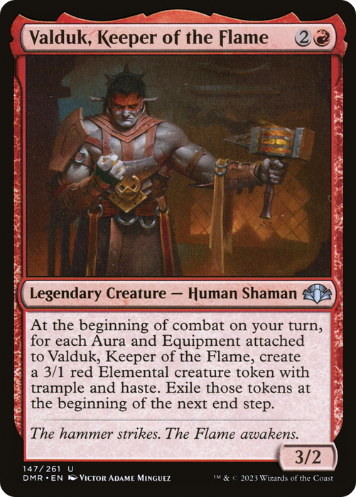 Valduk, Keeper of the Flame (DMR-147) - uncommon - Foil