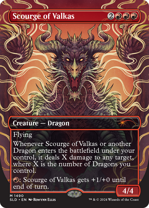 Scourge of Valkas (SLD-1490) - mythic (Borderless)