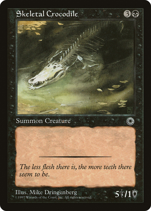 Skeletal Crocodile (POR-110) - common