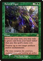 Force of Vigor (MH1-021) - rare - Etched Foil