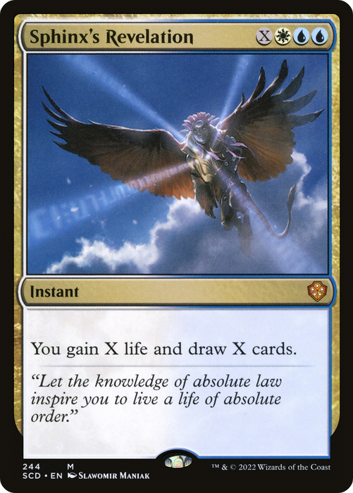 Sphinx's Revelation (SCD-244) - mythic