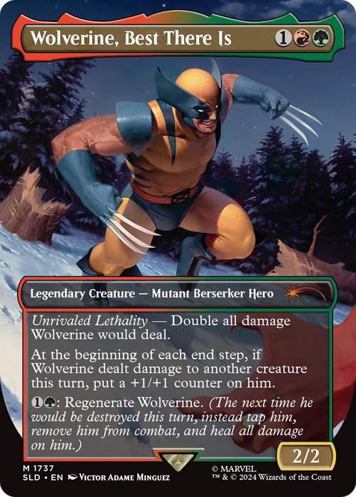 Wolverine, Best There Is (SLD-1737) - mythic (Borderless) - Foil